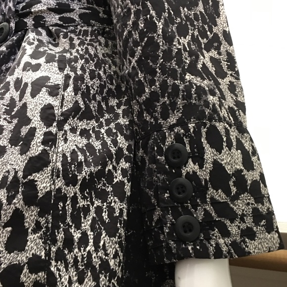 Ambition 🐆 Leopard 🧥 Trench Coat Sz M - Picture 8 of 10